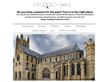Tablet Screenshot of decodedpast.com